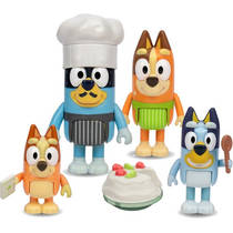 Bluey Let's Play Chef figurenset 4-delig productafbeelding 2