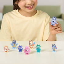 Bluey Fuzzies deluxe speelfigurenset 8-delig blind box productafbeelding 5