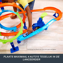 Hot Wheels Stunt Tracks Rapid Launch Cyclone racebaan productafbeelding 8