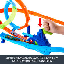 Hot Wheels Stunt Tracks Rapid Launch Cyclone racebaan productafbeelding 6