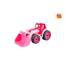 Sun Fun tractor met shovel - roze productafbeelding 2
