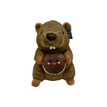Pluchen marmot knuffel met snack - 55 cm