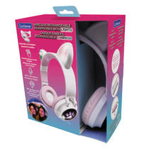 BT draadloze koptelefoon met kattenoren + licht productafbeelding 5