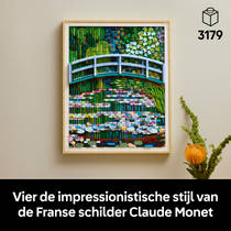 LEGO Art Claude Monet Brug over een vijver met waterlelies 31220 productafbeelding 10