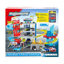 Majorette Garage Double Track met 4 metalen auto’s productafbeelding 2