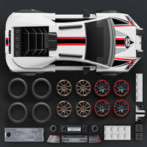Mattel Brick Shop Hot Wheels Lamborghini Huracán Sterrato productafbeelding 4