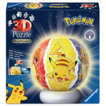 Ravensburger 3D-puzzel bal Pokémon nachtlamp productafbeelding 2