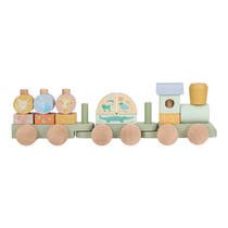 Little Dutch Safari Friends houten blokkentrein productafbeelding 4