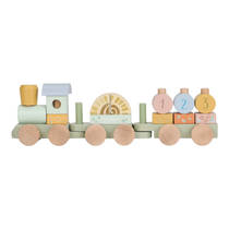 Little Dutch Safari Friends houten blokkentrein hoofdafbeelding product