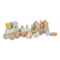 Little Dutch Safari Friends houten blokkentrein productafbeelding 2
