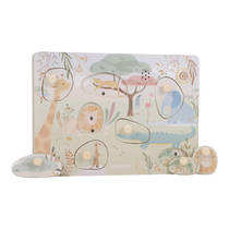 Little Dutch Safari Friends houten geluidenpuzzel productafbeelding 2