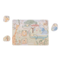 Little Dutch Safari Friends houten geluidenpuzzel productafbeelding 3