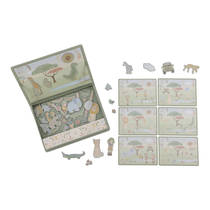 Little Dutch Safari Friends houten magnetisch speelbord productafbeelding 2