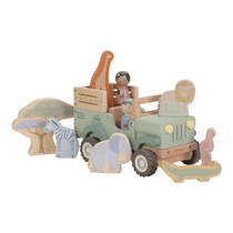 Little Dutch Safari Friends houten safari auto met dieren productafbeelding 3