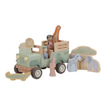Little Dutch Safari Friends houten safari auto met dieren productafbeelding 4
