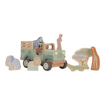 Little Dutch Safari Friends houten safari auto met dieren