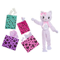 Barbie Cutie Reveal knuffel serie pop paarse kitten productafbeelding 6