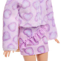 Barbie Cutie Reveal knuffel serie pop paarse kitten productafbeelding 3
