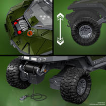 Hot Wheels Halo UNSC M12 Warthog productafbeelding 6