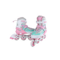 Street Rider inline skates verstelbaar - maat 37-40 - roze/groen