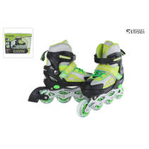 Street Rider inline skates verstelbaar - maat 33-36 - groen/zwart productafbeelding 2