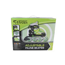 Street Rider inline skates verstelbaar - maat 37-40 - groen/zwart productafbeelding 3