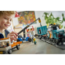 LEGO City containertrein met kraan en vrachtwagen 60509 productafbeelding 2