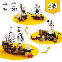 LEGO Creator 3-in-1 klassiek piratenschip 31387 productafbeelding 6