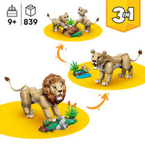 LEGO Creator 3-in-1 wilde dieren: majestueuze leeuw productafbeelding 6
