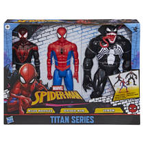 Marvel Spider-Man Titan serie Venom Miles Morales speelfiguren set productafbeelding 2
