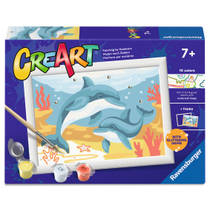 Ravensburger CreArt Schilderen op nummer springende dolfijn