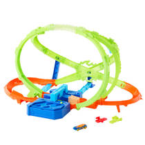 Hot Wheels Stunt Tracks Hypersphere Crash speelset productafbeelding 2