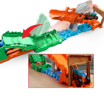 Hot Wheels Monstertrucks Krokodil Crash speelset productafbeelding 6