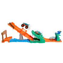 Hot Wheels Monstertrucks Krokodil Crash speelset productafbeelding 4