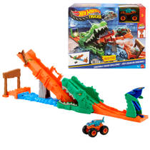 Hot Wheels Monstertrucks Krokodil Crash speelset hoofdafbeelding product