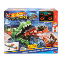 Hot Wheels Monstertrucks Krokodil Crash speelset productafbeelding 2