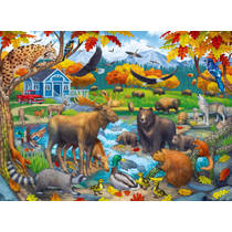 Ravensburger Wildlife Gathering puzzel - 150 XXL stukjes productafbeelding 2