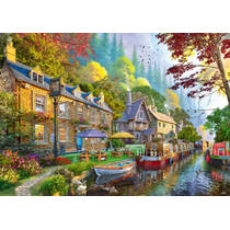 Ravensburger puzzel Canal Side Lane - 1000 stukjes productafbeelding 2