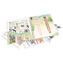 TOPModel Dress Me Up stickerboek safari productafbeelding 2