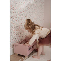 Little Dutch Soft Flowers houten poppenbed - roze productafbeelding 3