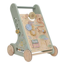 Little Dutch Safari Friends houten activiteitenloopwagen productafbeelding 5