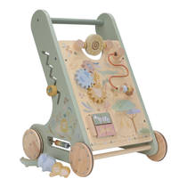 Little Dutch Safari Friends houten activiteitenloopwagen productafbeelding 6