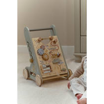 Little Dutch Safari Friends houten activiteitenloopwagen productafbeelding 2