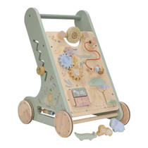 Little Dutch Safari Friends houten activiteitenloopwagen