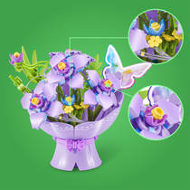 MAX bloemenboeket met LED S1 - paars productafbeelding 4