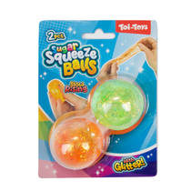 Knijpbal sugarglitter set 2-delig - 4 cm productafbeelding 4