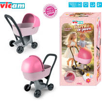 Poppenwagen met inklapbare kap - roze productafbeelding 4