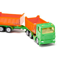 Siku vrachtwagen met kiepbak en kipperaanhanger 1685 productafbeelding 3
