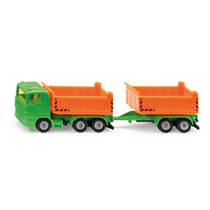 Siku vrachtwagen met kiepbak en kipperaanhanger 1685 hoofdafbeelding product