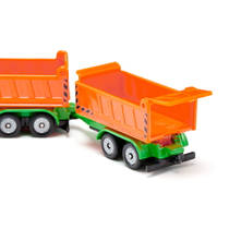 Siku vrachtwagen met kiepbak en kipperaanhanger 1685 productafbeelding 4